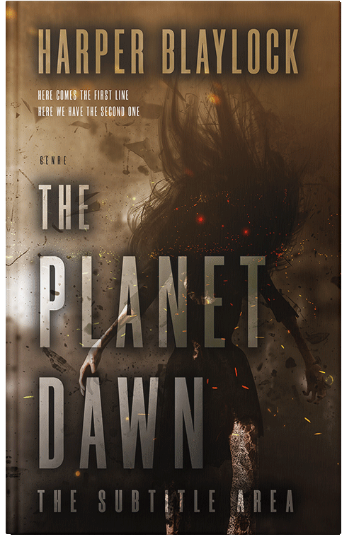 Front view of Premade Horror Book Cover - Mikado