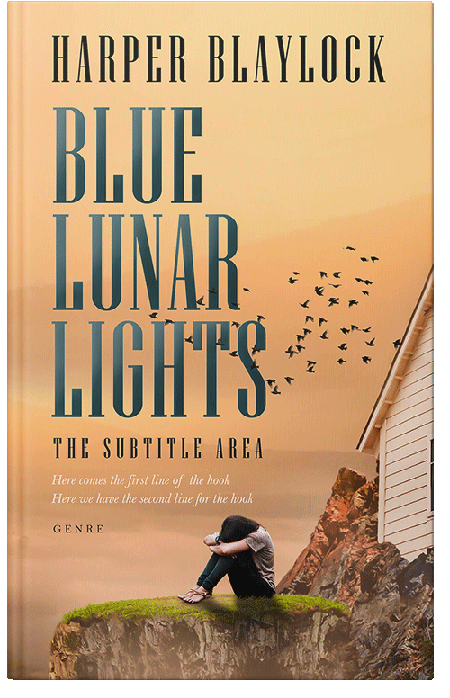 Front view of Premade Teen & Young Adult Book Cover - Gold Sand