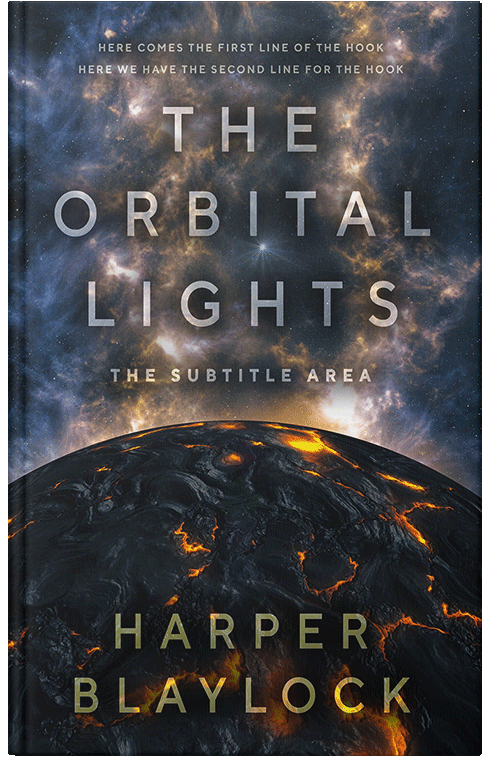 Front view of Premade Science Fiction Book Cover - Shark