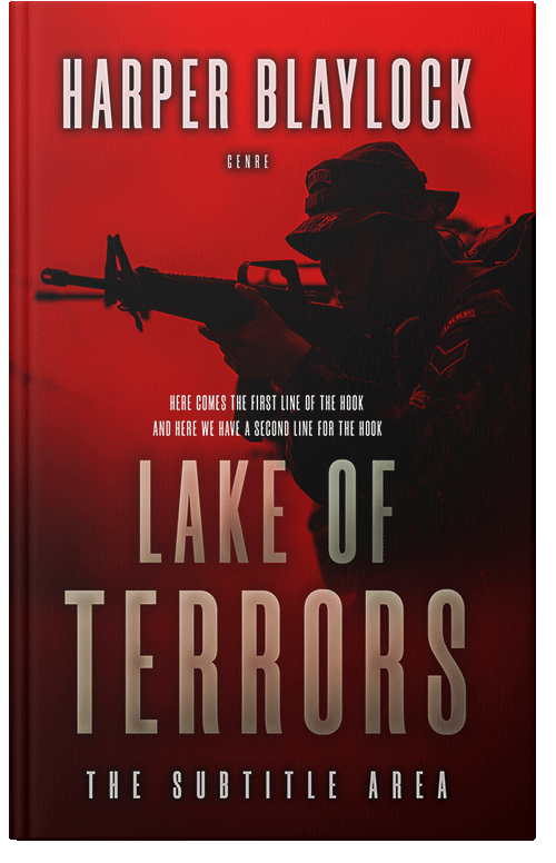 Front view of Premade Mystery & Thriller & Suspense Book Cover - Persian Red