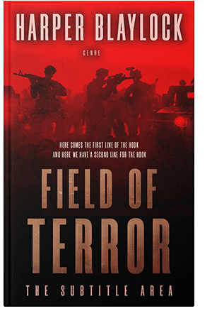 Pre Made Book Cover Alizarin Crimson