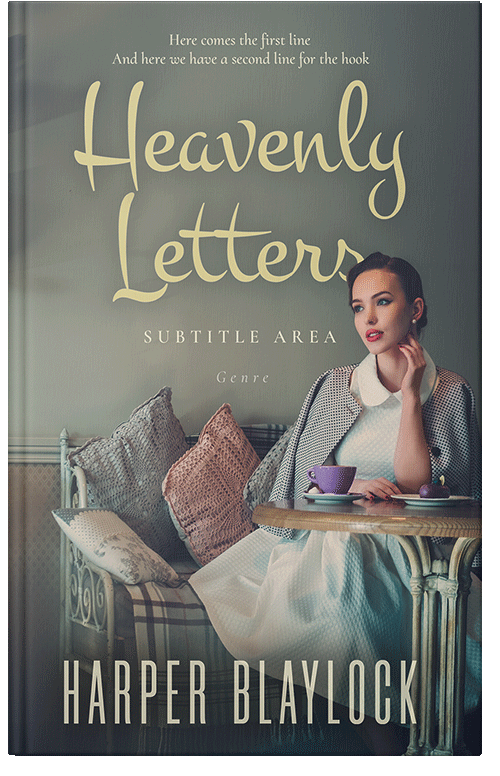 Front view of Premade Literary Fiction Book Cover - Limed Ash