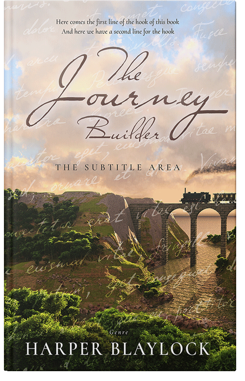 Front view of Premade Travel Book Cover - Lisbon Brown