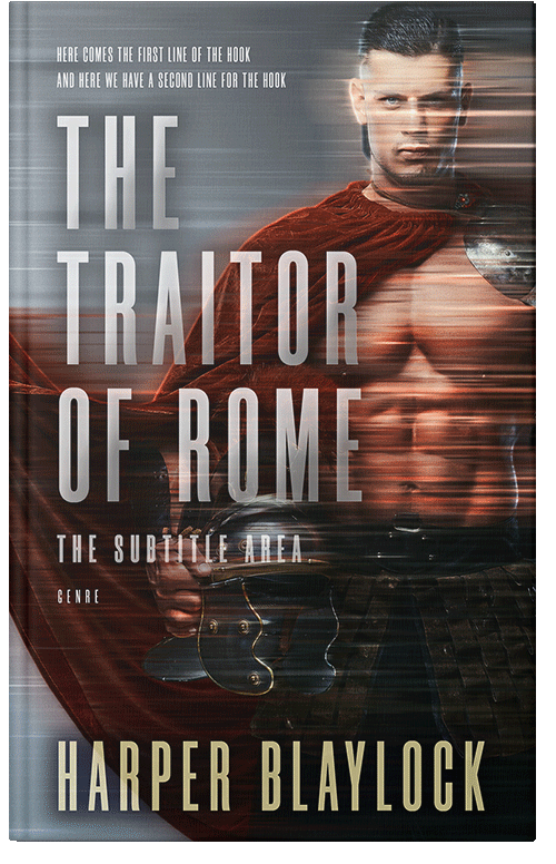 Front view of Premade Historical Book Cover - Cocoa Brown