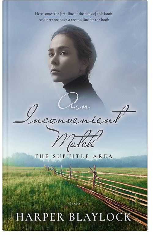 Front view of Premade Romance Book Cover - Heather