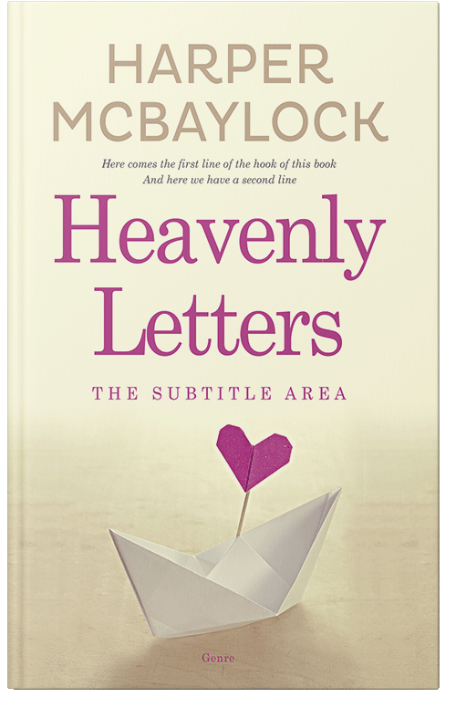 Front view of Premade Romance Book Cover - Beige