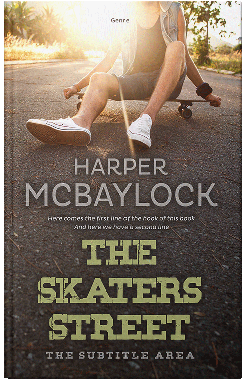 Front view of Premade Teen & Young Adult Book Cover - Taupe