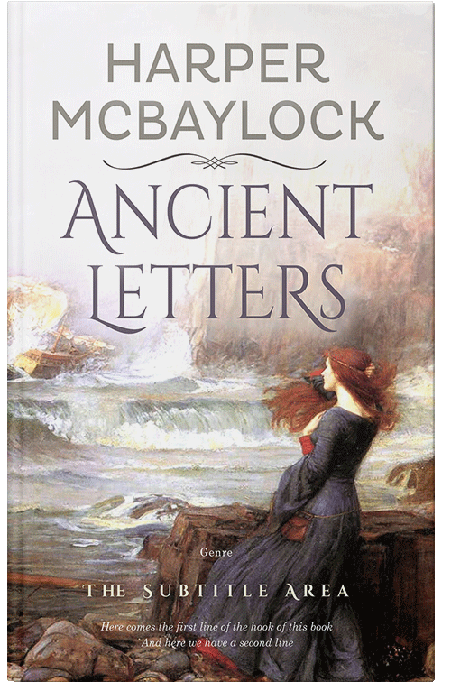 Front view of Premade Historical Book Cover - Masala