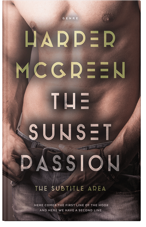 Front view of Premade Erotica Book Cover - Woody Brown