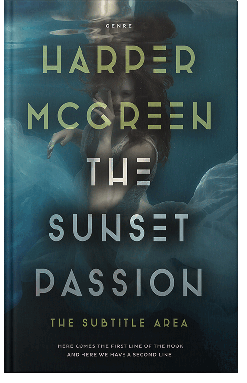 Front view of Premade Romance Book Cover - Timber Green