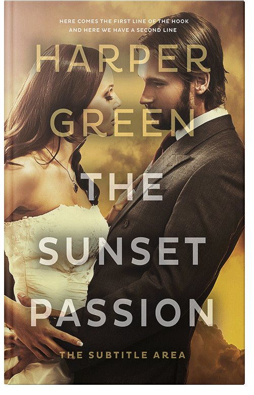 Front view of Premade Romance Book Cover - Bistre