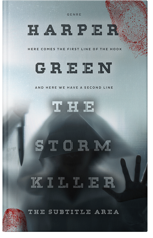 Front view of Premade Mystery & Thriller & Suspense Book Cover - Outer Space