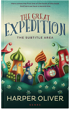 Pre Made Book Cover Elephant