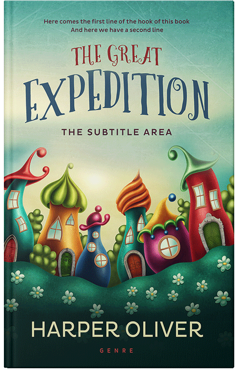 Front view of Premade Fantasy Book Cover - Elephant