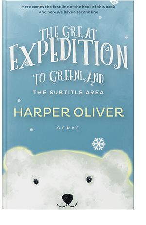 Pre Made Book Cover Glacier