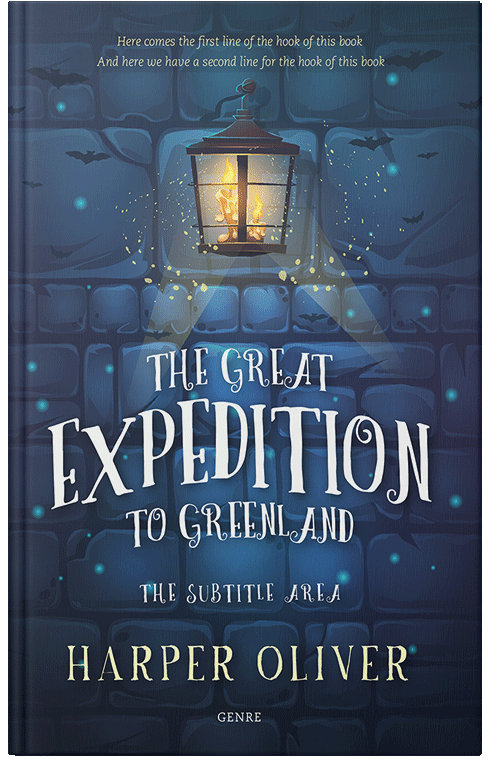 Front view of Premade Horror Book Cover - Rhino