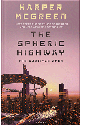 Pre Made Book Cover Oriental Pink