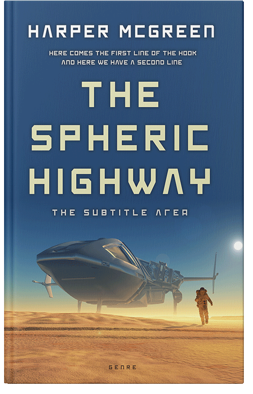 Front view of Premade Science Fiction Book Cover - Astronaut