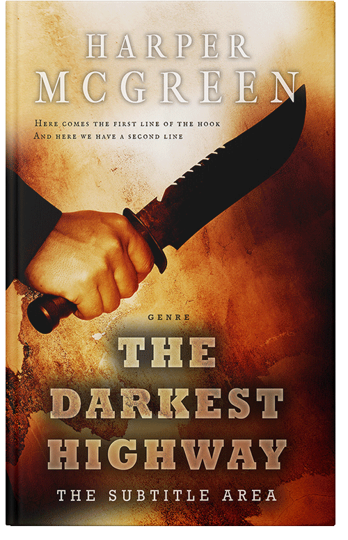 Front view of Premade Mystery & Thriller & Suspense Book Cover - Wood Bark
