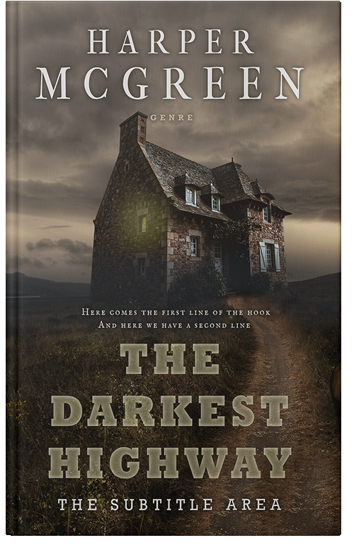 Front view of Premade Horror Book Cover - Mondo