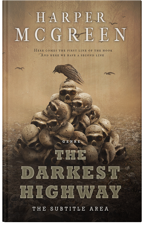 Front view of Premade Horror Book Cover - Barley Corn