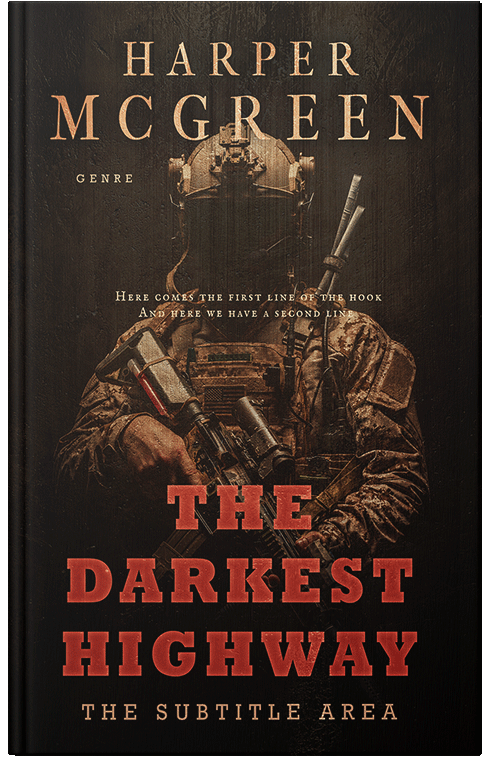 Front view of Premade Mystery & Thriller & Suspense Book Cover - Asphalt