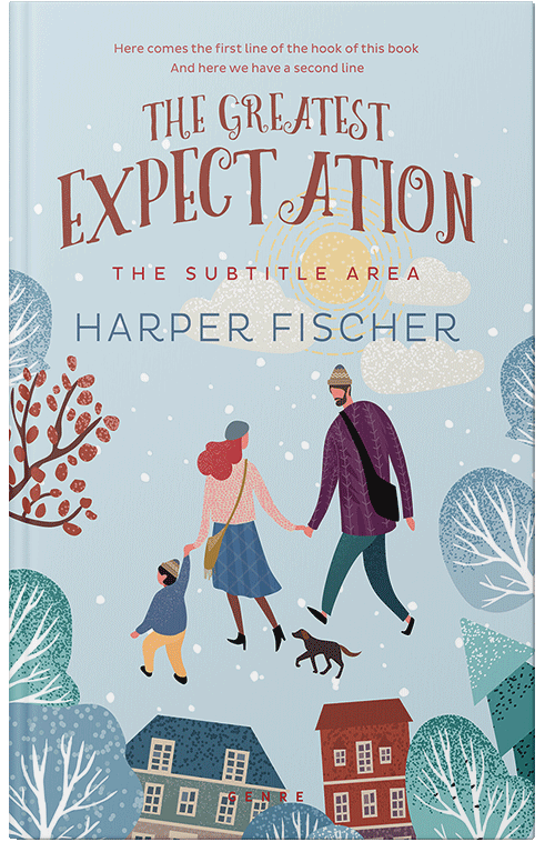 Front view of Premade Chick Lit Book Cover - Geyser