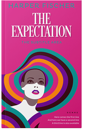 Pre Made Book Cover Red Violet