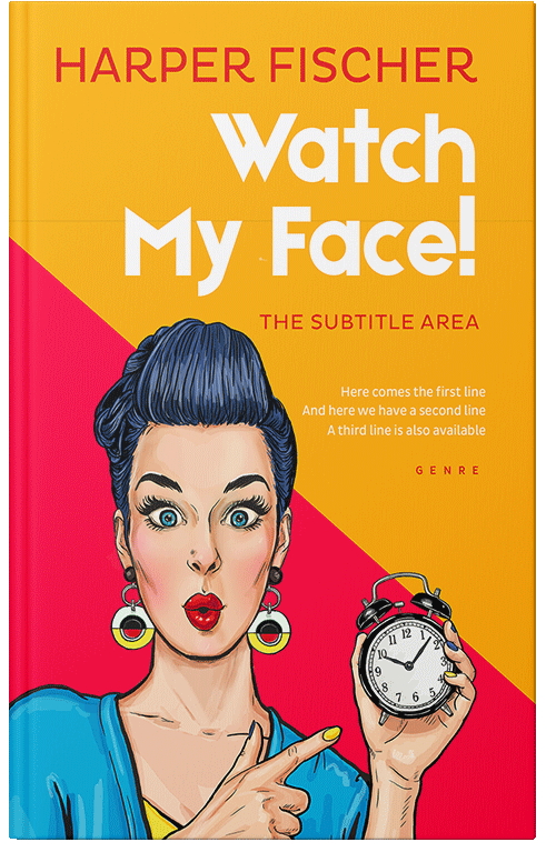 Front view of Premade Chick Lit Book Cover - Blumine