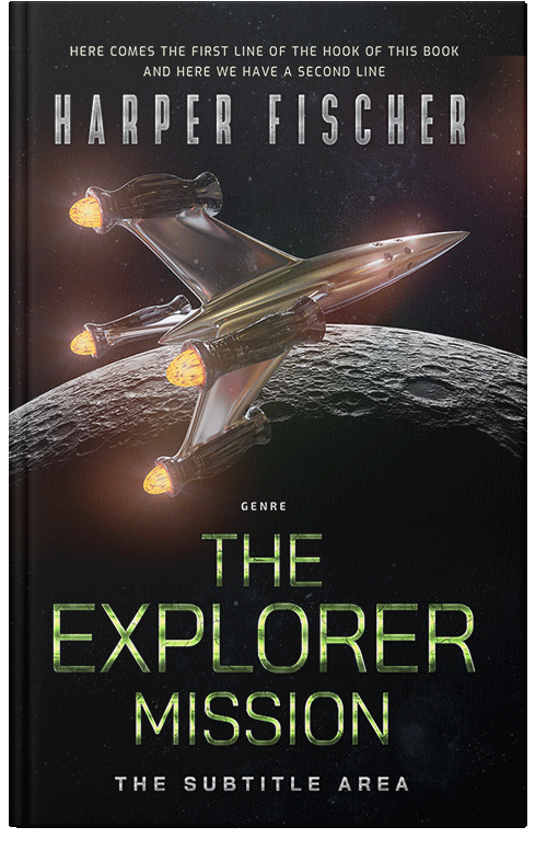 Front view of Premade Science Fiction Book Cover - Cod Gray