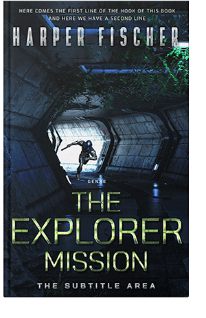 Pre Made Book Cover Ebony