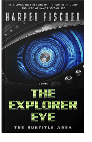 Pre Made Book Cover Ebony