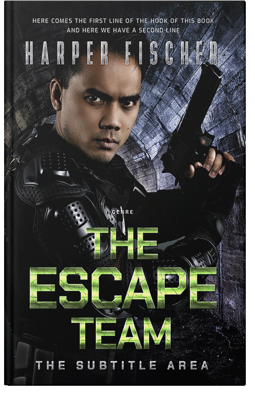 Front view of Premade Mystery & Thriller & Suspense Book Cover - Swamp Green