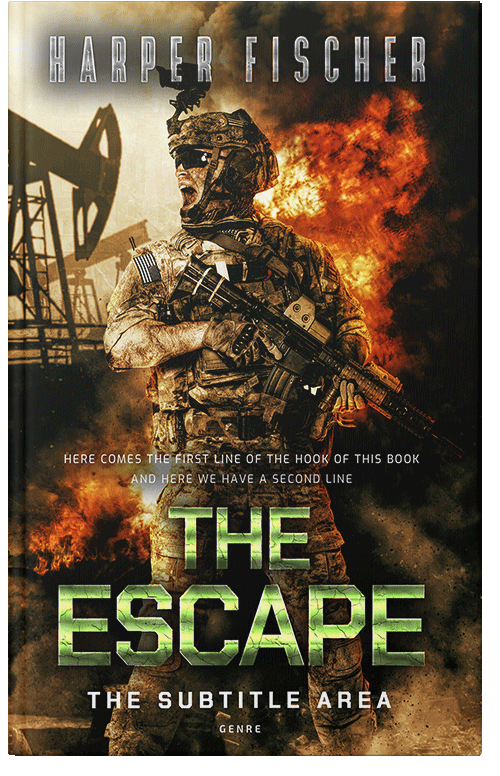 Front view of Premade Historical Book Cover - Whiskey