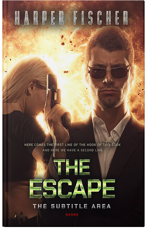 Front view of Premade Romance Book Cover - Pancho