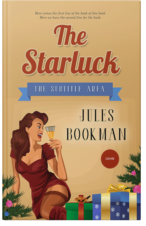 Front view of Premade Chick Lit Book Cover - Harvest Gold