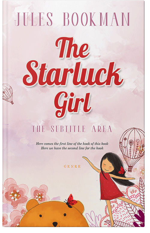 Front view of Premade Abstract Book Cover - Pot Pourri