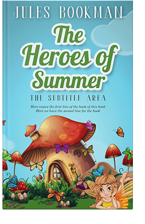 Pre Made Book Cover Aquamarine Blue