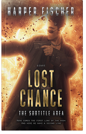 Premade Book Cover Gold Sand