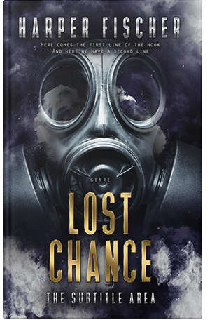Premade Book Cover Steel Gray