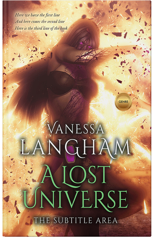 Front view of Premade Fantasy Book Cover - Whiskey