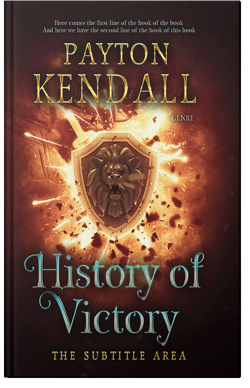 Front view of Premade Historical Book Cover - Harvest Gold