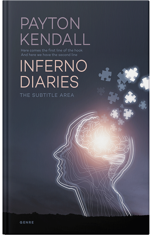 Front view of Premade Health & Mind & Body Book Cover - Ebony Clay