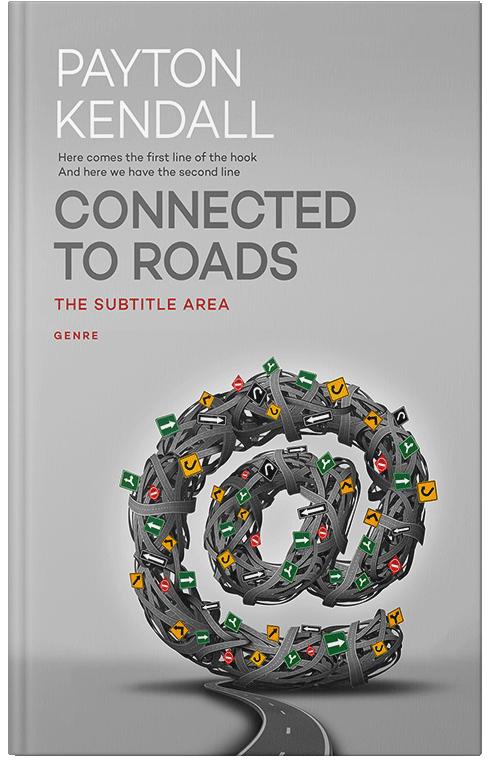 Front view of Premade Business Book Cover - Gray Nickel