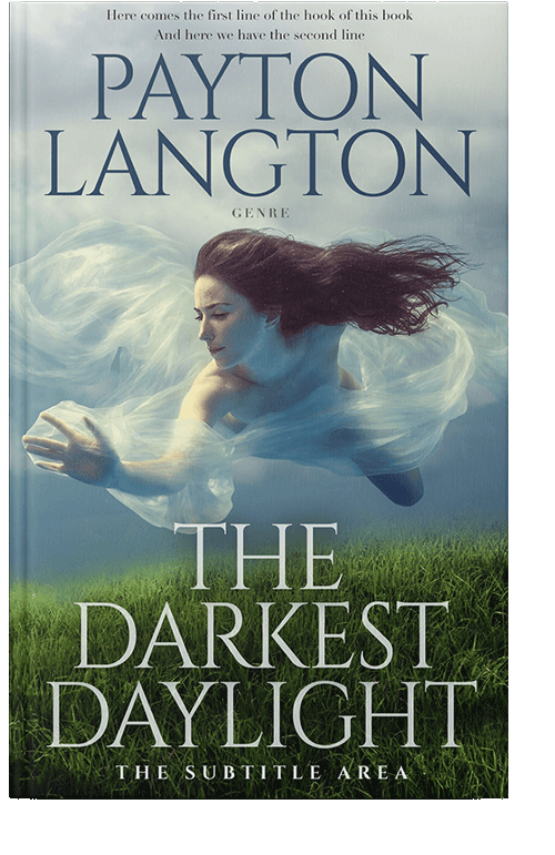 Front view of Mineral Green #7214 - Premade Chick Lit Book Cover