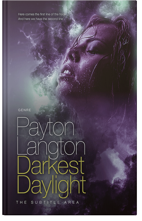 Front view of Premade Erotica Book Cover - Blackcurrant