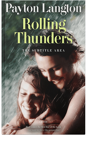 Pre Made Book Cover Soft Amber