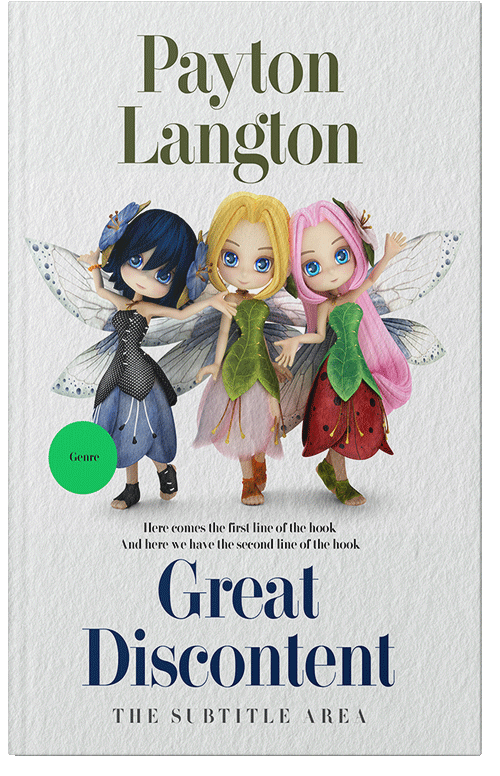 Front view of Premade Fantasy Book Cover - Ebb