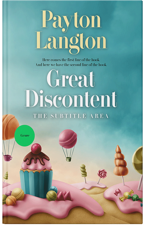 Front view of Premade Children's Book Cover - Kangaroo