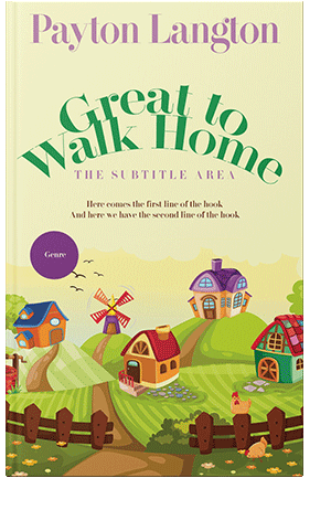 Pre Made Book Cover Citrine White